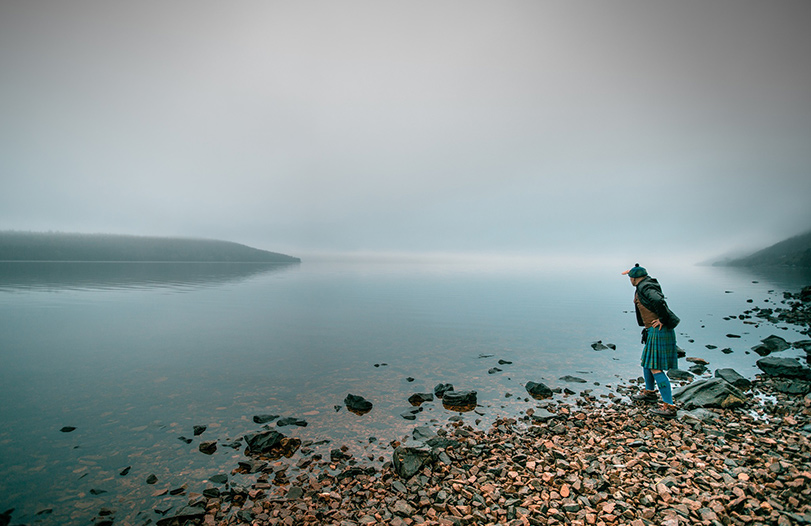 quiet coastal scenery explored with a private tour guide in Scotland