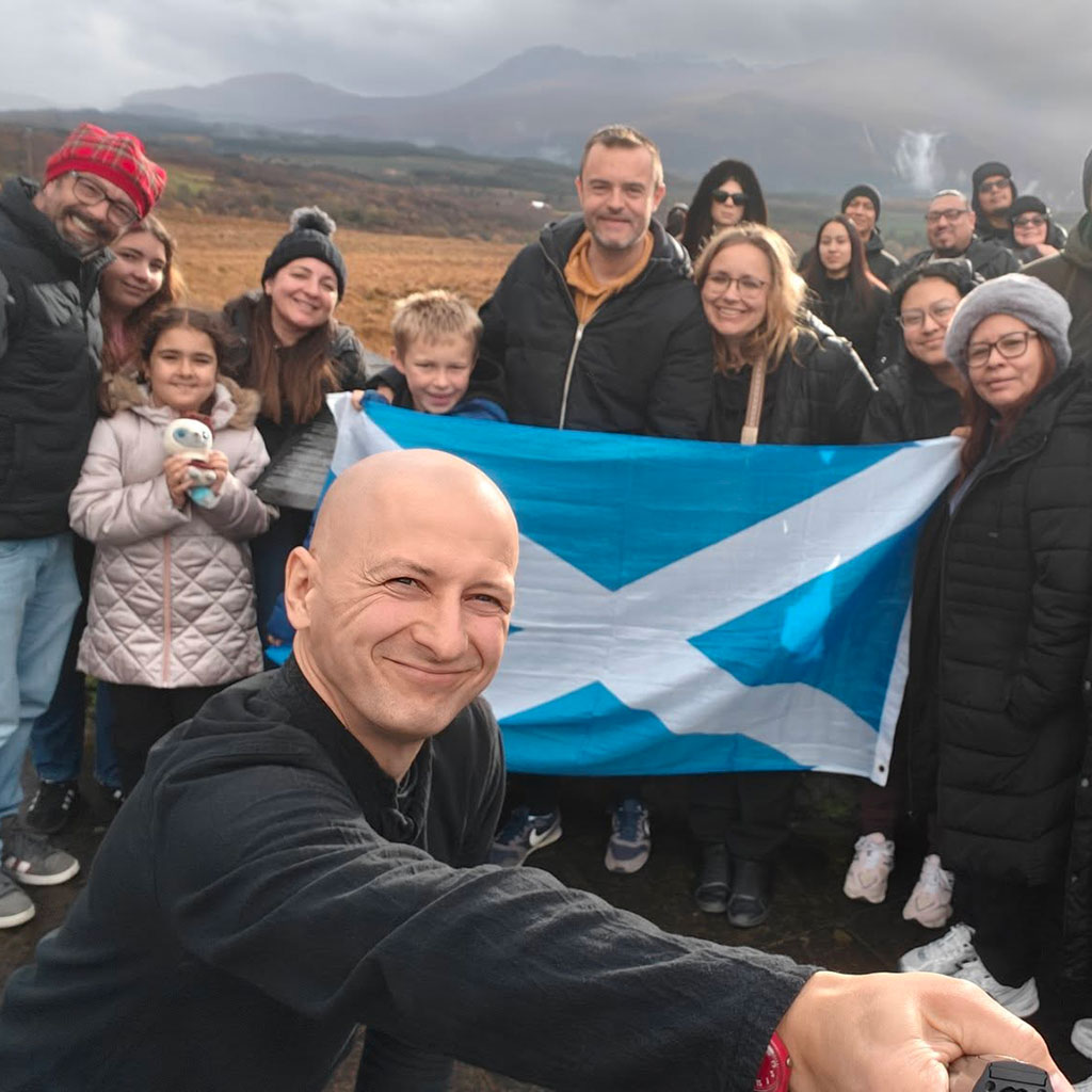 five star reviews from guests on private tours in Scotland