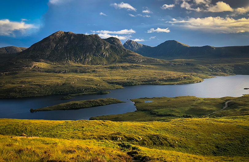 dramatic Scottish Highlands scenery on a private tour in Scotland